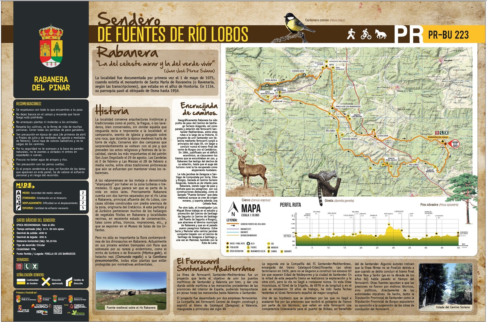 La Ruta de Senderismo Fuentes del Rio Lobos aparece en la prensa
